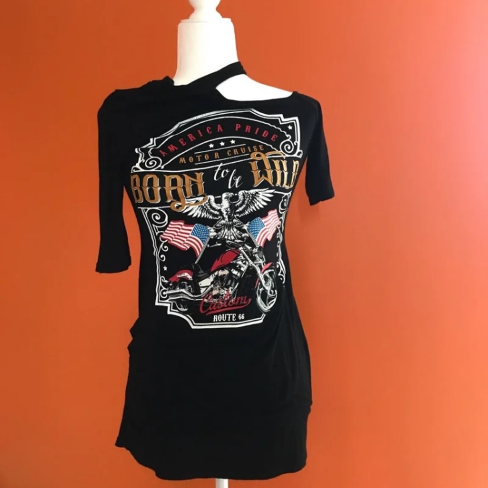 Mini biker girl dress